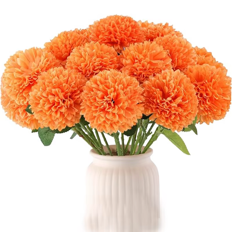 Bouquet de fleurs artificielles chrysanthème en soie