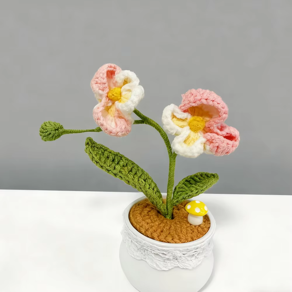 Orchidée papillon au Crochet faite à la main