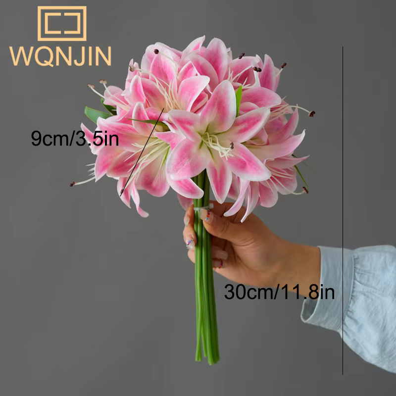 1 paquet de 20 fleurs de Simulation de lys pour la décoration de la maison