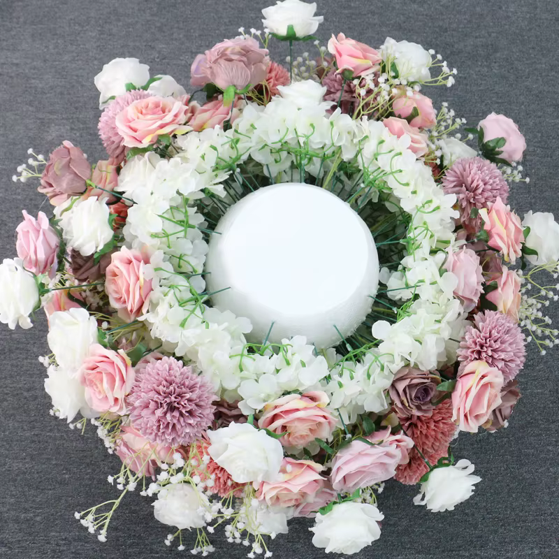 H7593 3/4 boule de fleurs centre de Table de mariage boules de décoration Roses