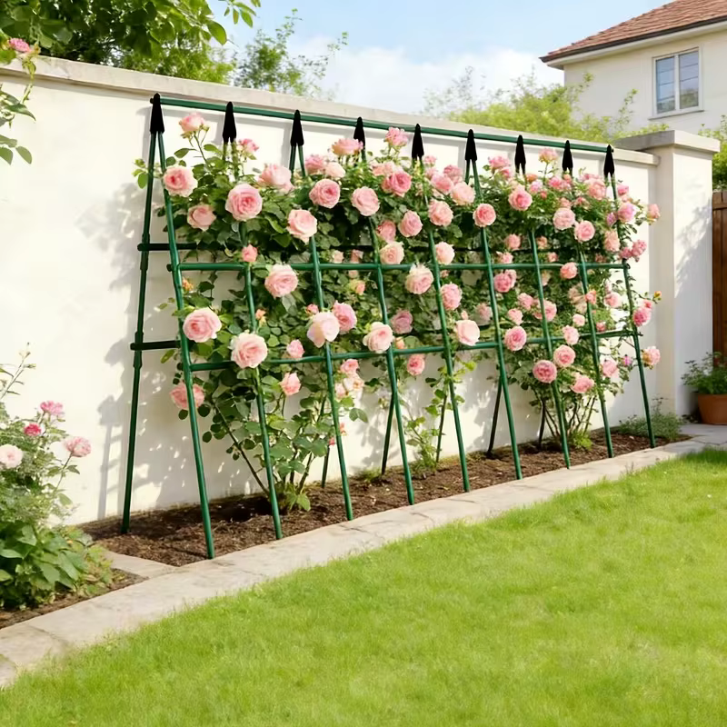 Nouveau treillis de support robuste pour plantes 2026 – 3 traverses horizontales et 6
