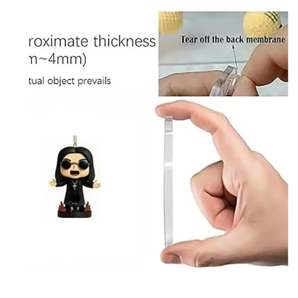 Calendrier de l'Avent Rock and Metal 24 jours Calendrier de l'Avent Eddie 2D Plat Acrylique suspendu Bande de Noël Pendentif Figure Porte-clés Cadeau