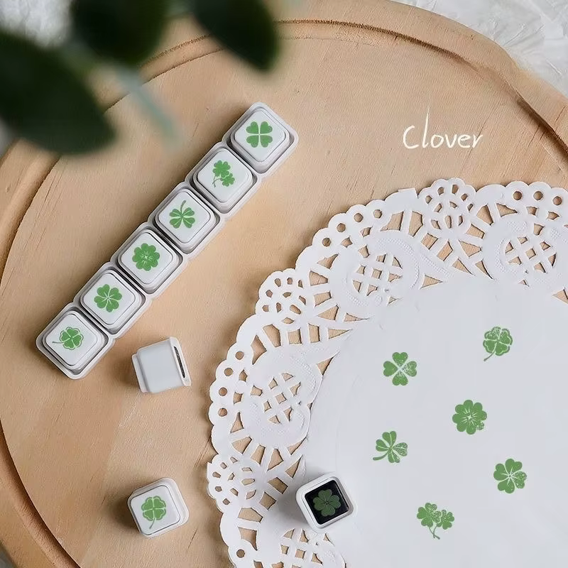 Ensemble de tampons naturels 6-en-1 Quatre Saisons : Feuilles