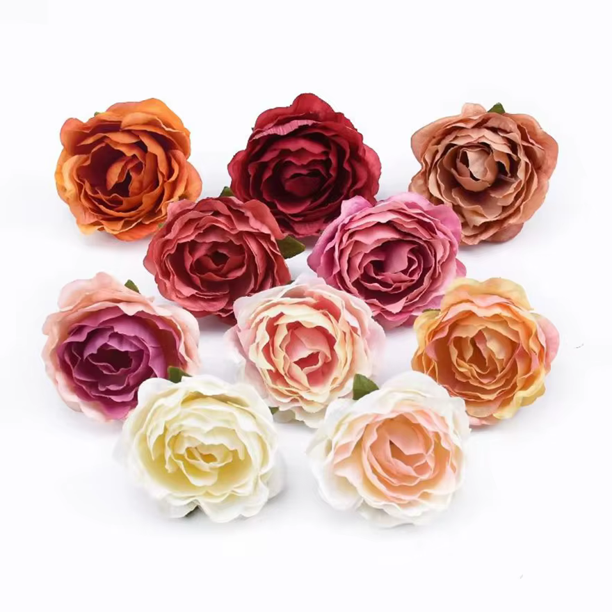 Fleurs artificielles multicolores