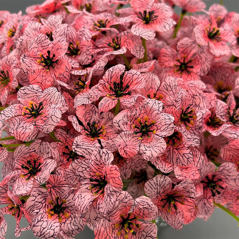 9/10 pièces fleurs en soie-fleurs artificielles colorées résistant aux UV fausses