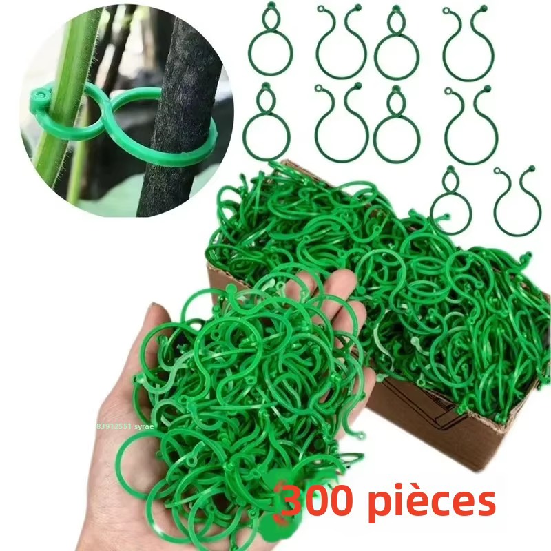Clips de cerclage de vigne de jardin en plastique
