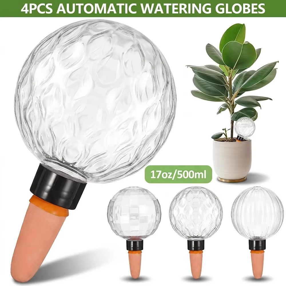 4 globes d'arrosage automatiques 500 ml