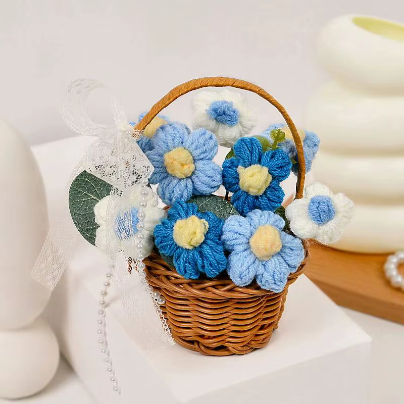 1 bouquet de fleurs au crochet fait main
