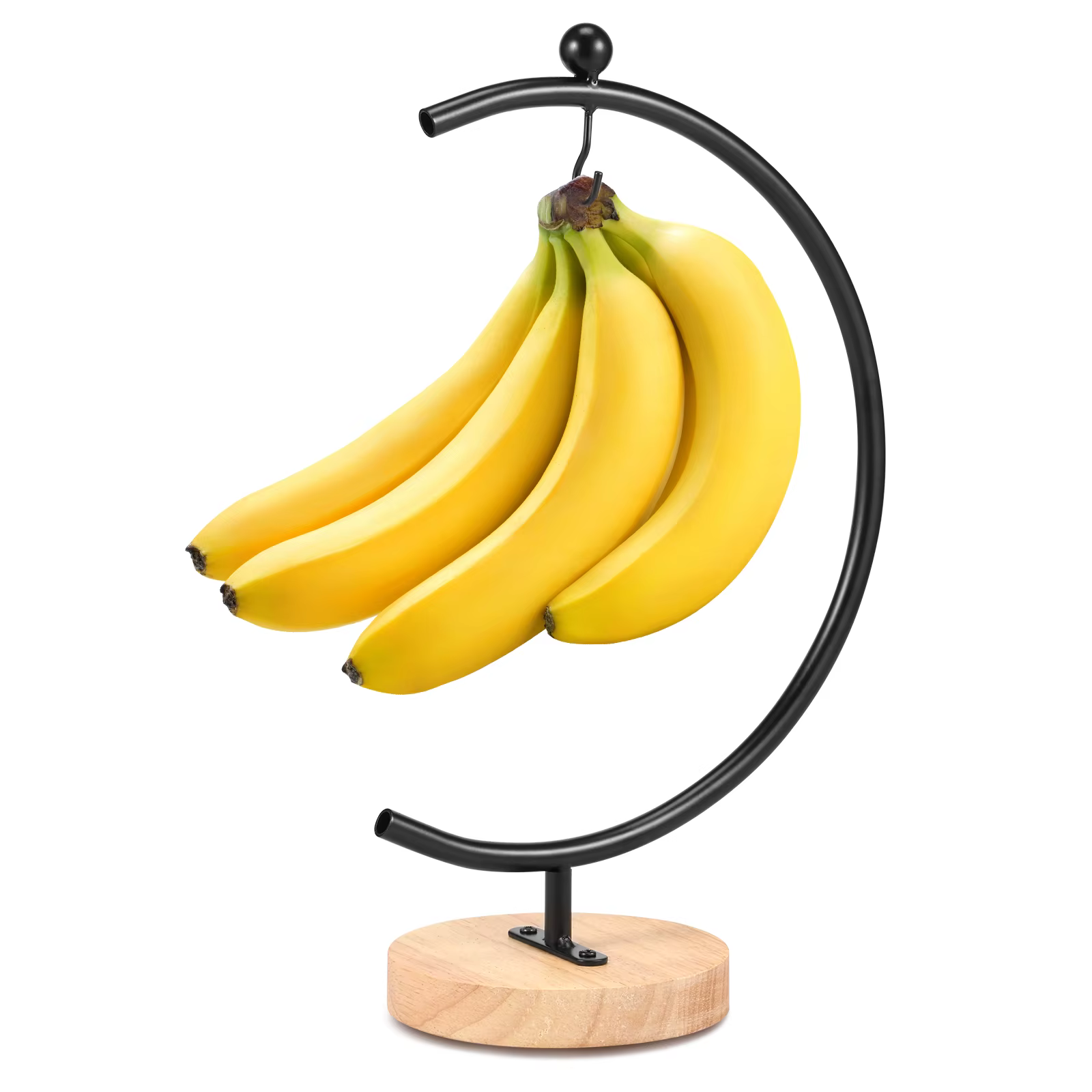 Porte-banane en forme de lune, crochet de support, accessoires de vidange créatifs, support de stockage de fruits pour comptoir de rangement
