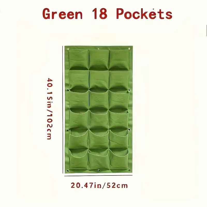 Jardinière de jardin verticale à 18 poches