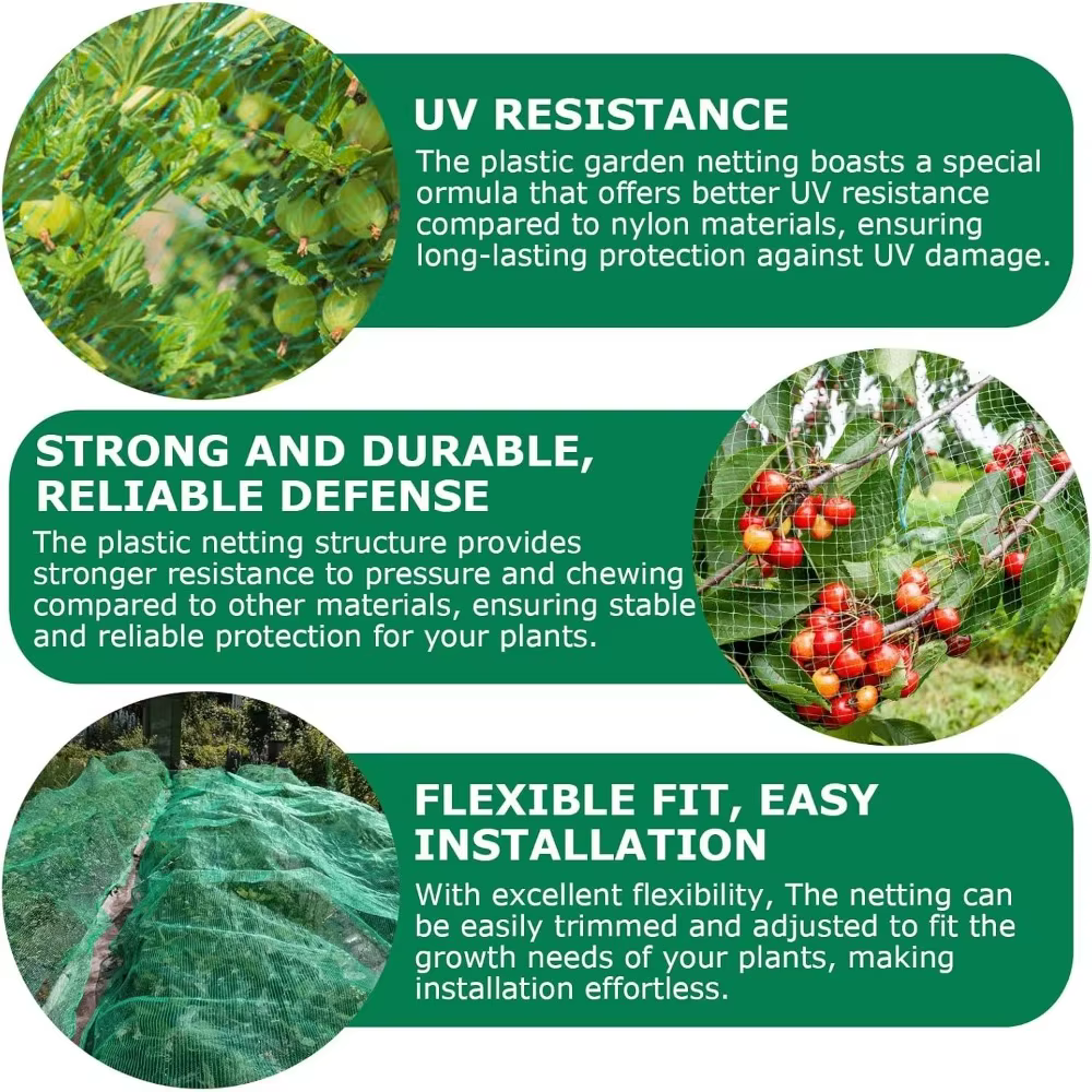 Filet de jardin en nylon pour protéger les plantes