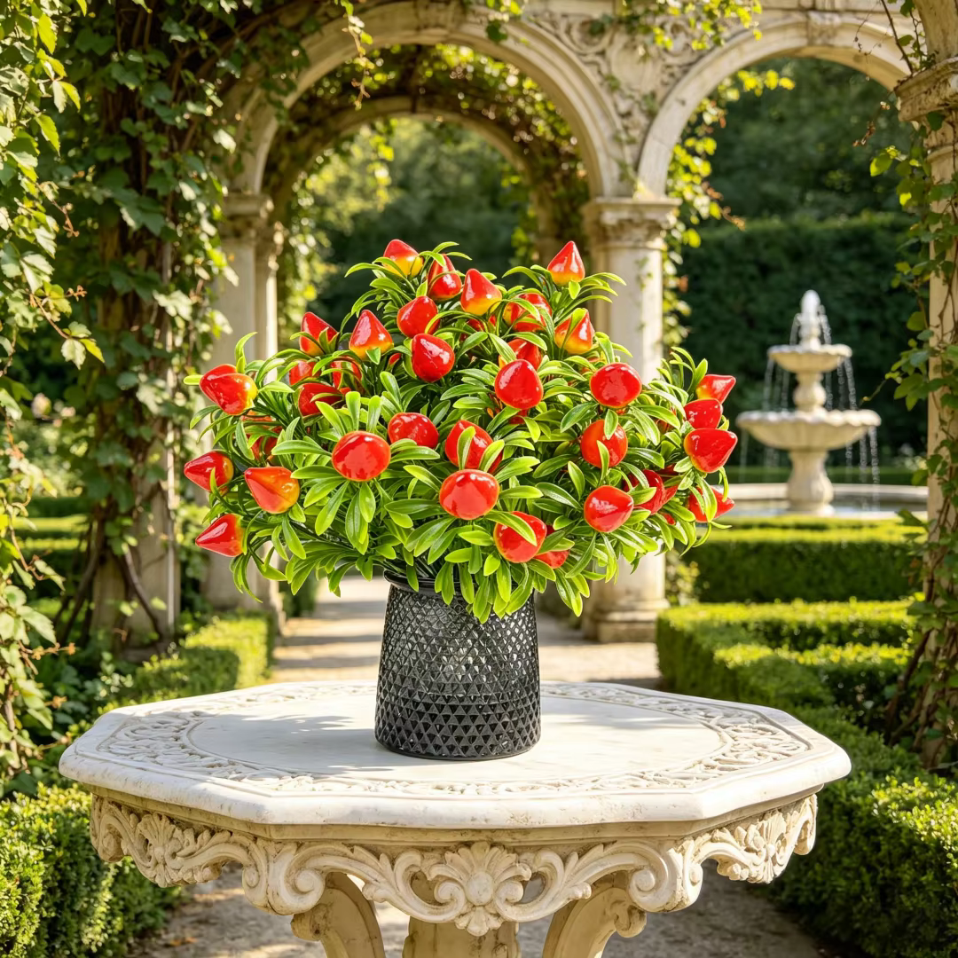 4 plantes artificielles de fraises