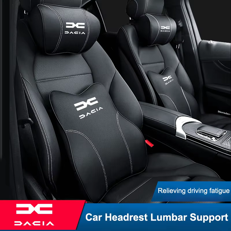 Sièges de voiture Support taille coussin appui-tête oreiller lombaire accessoires pour Dacia Bigster printemps Duster Sandero Jogger Dokker Lodgy