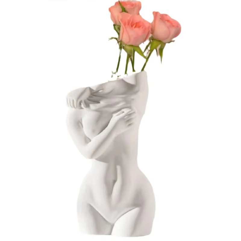 Vase en résine de règle nordique