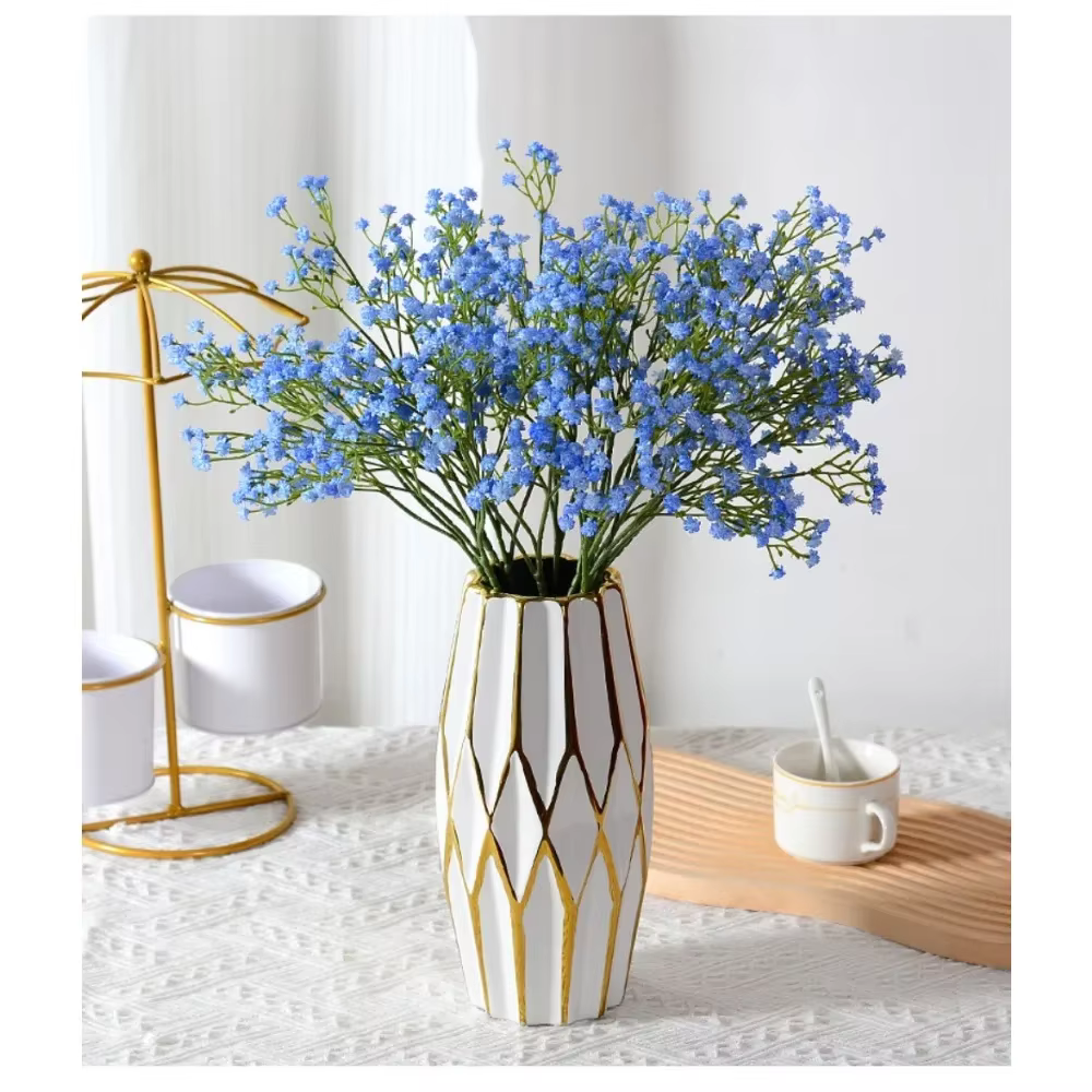 90 Têtes de Fleurs Artificielles pouvez-vous psophila Blanches de 52cm