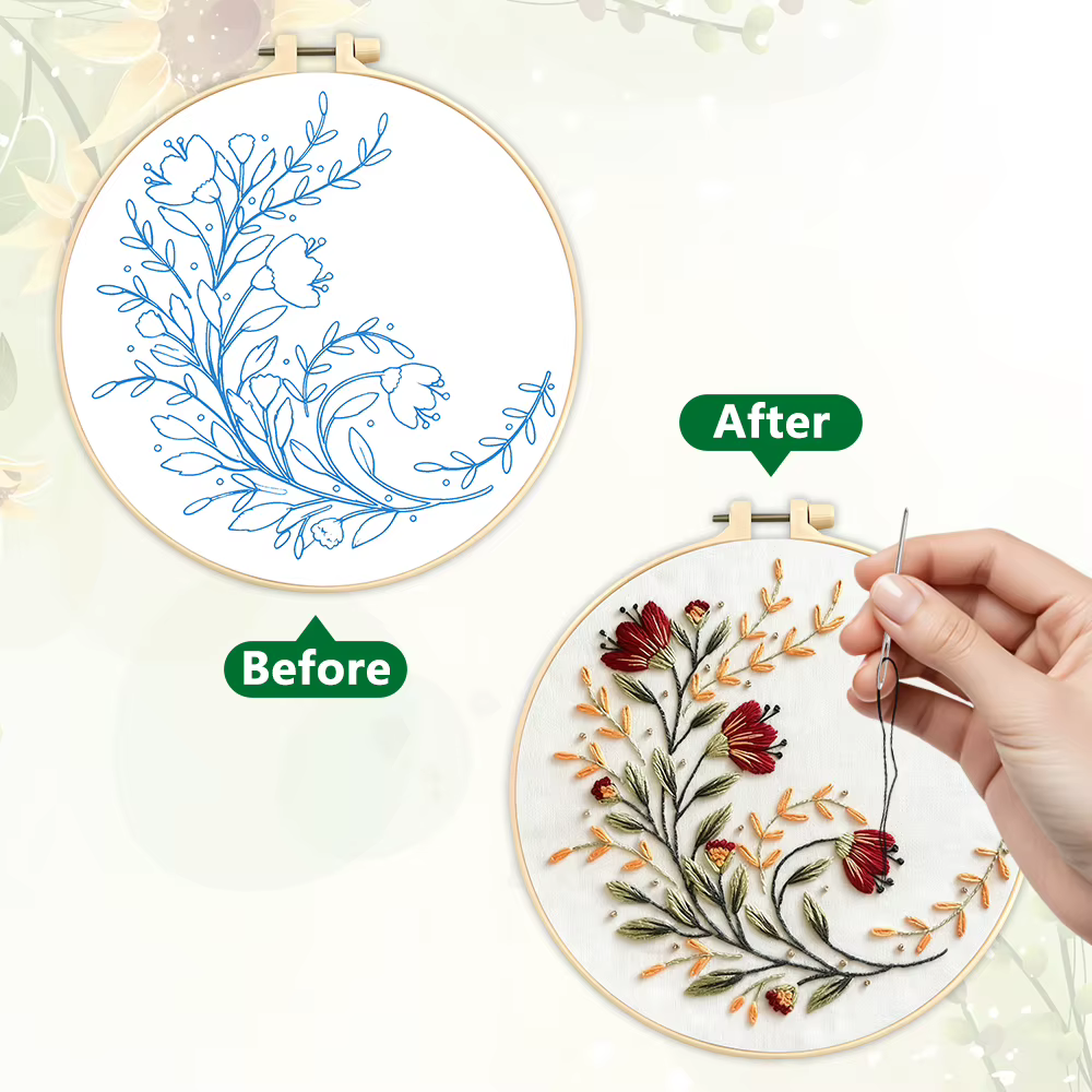 Kits de points de croix en toile imprimée