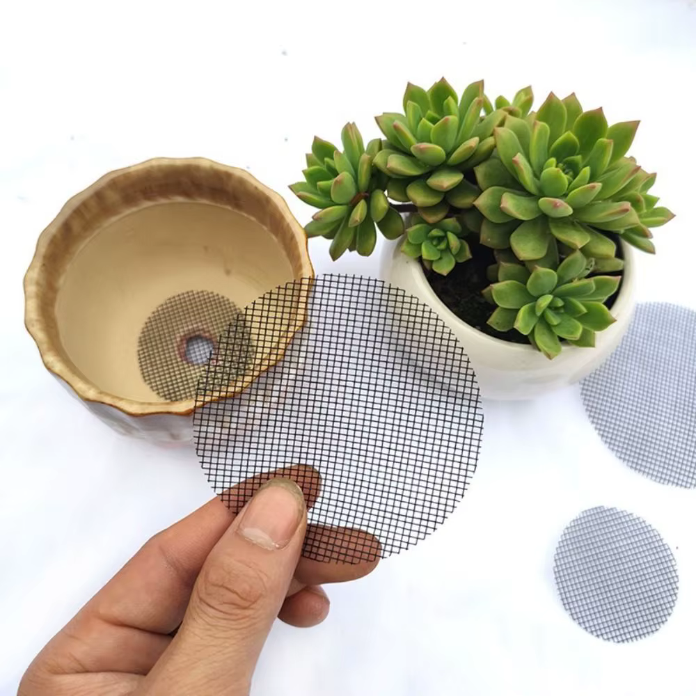 Coussin en maille pour trou de Pot de fleur en plastique