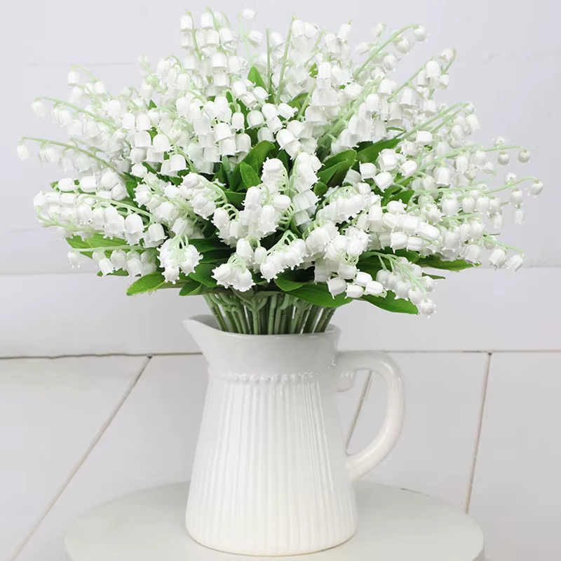 10 pièces fleur artificielle Bellflower simulé lys de la vallée