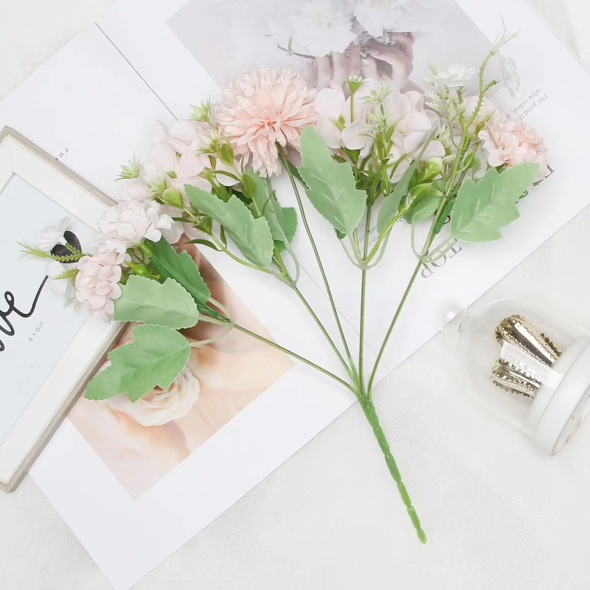 InjFlower-Fausse fleur pour décoration de mariage
