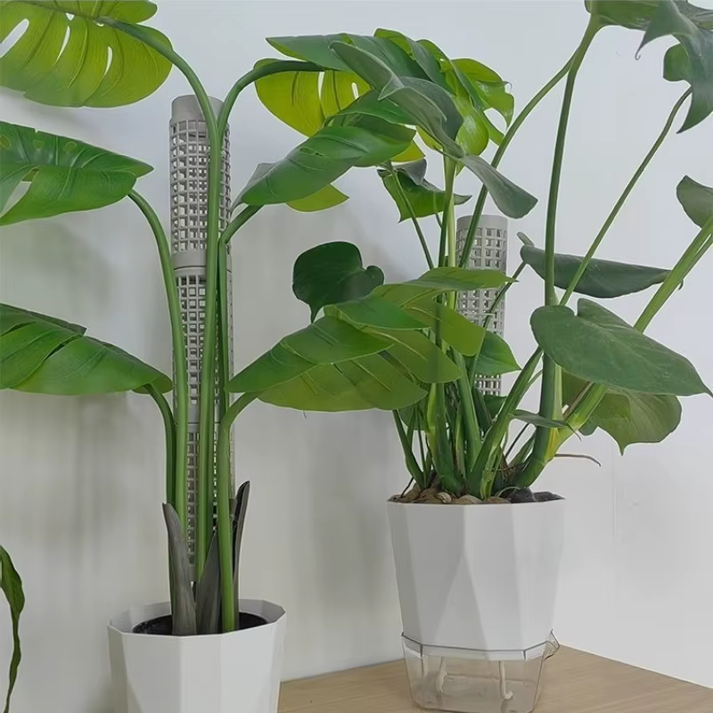 Colonnes verticales modulaires blanches pour plantes