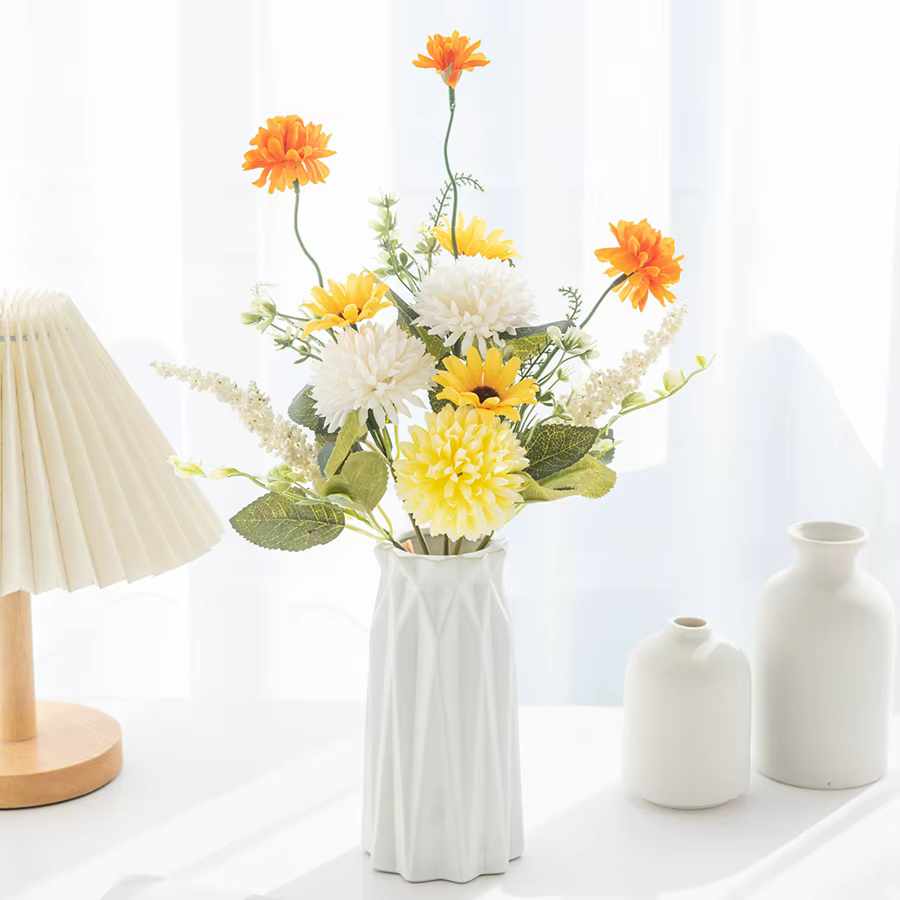 Fleurs artificielles en soie