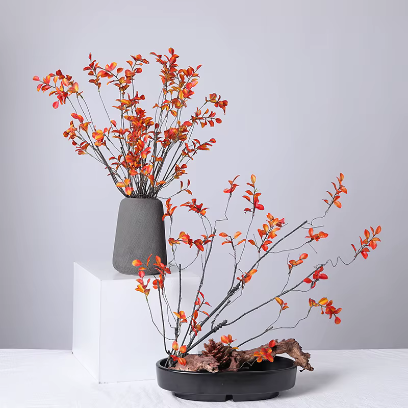 Simulation de feuilles d'érable d'automne