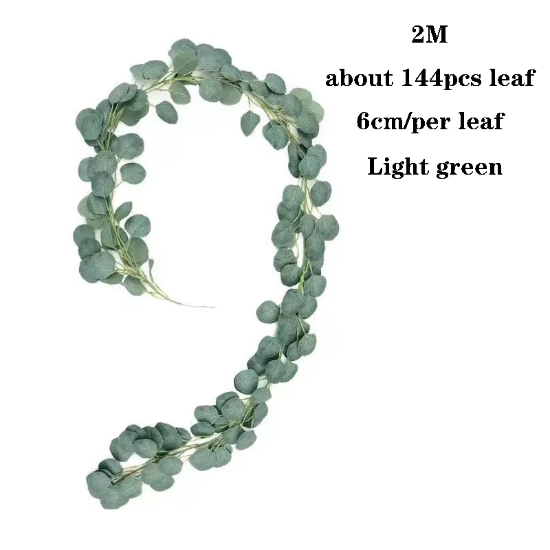 Guirlande d'eucalyptus artificielle de 2M