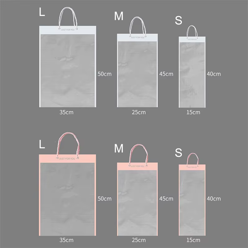 【F】10 pièces de boîtes d'emballage transparentes pour fleurs