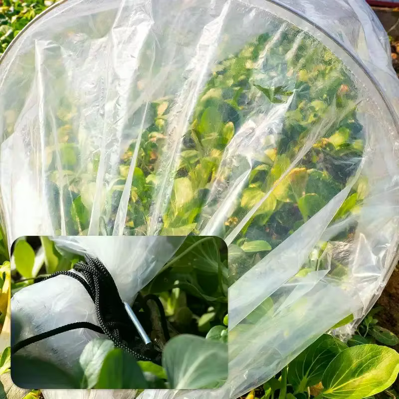 Jardin extérieur serre Tunnel ombre filet couverture Portable Cloche cerceaux