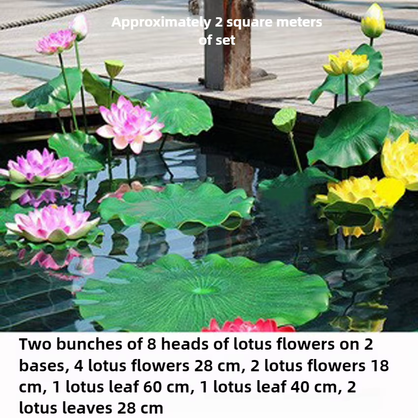 Fleurs artificielles, faux lotus