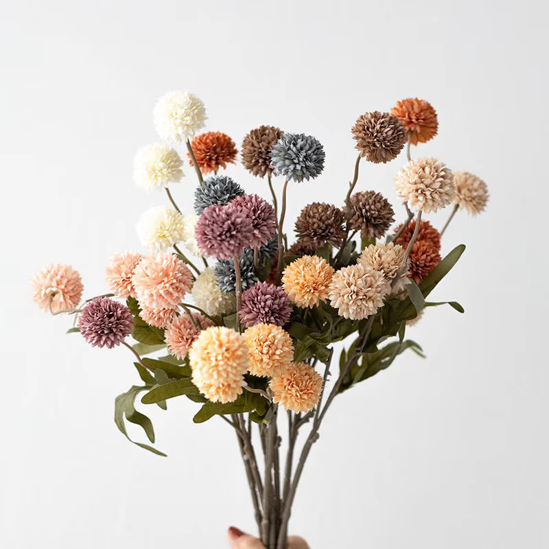 Bouquet de fleurs artificielles de pissenlit