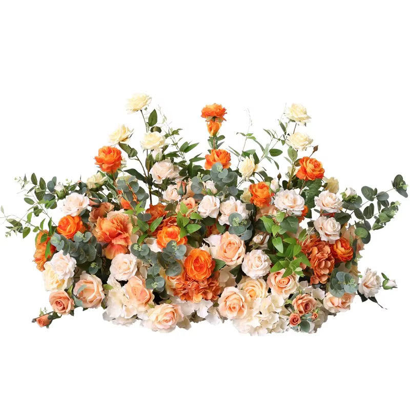 Hortensia rose orange pour décoration de fond de mariage
