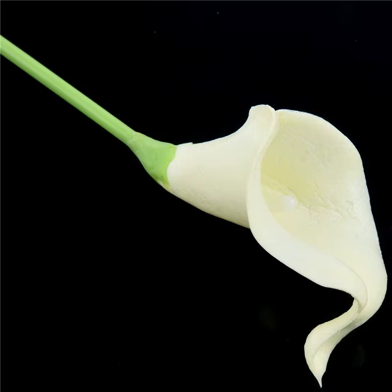 72X Fleurs artificielles de lys Calla à longue tige