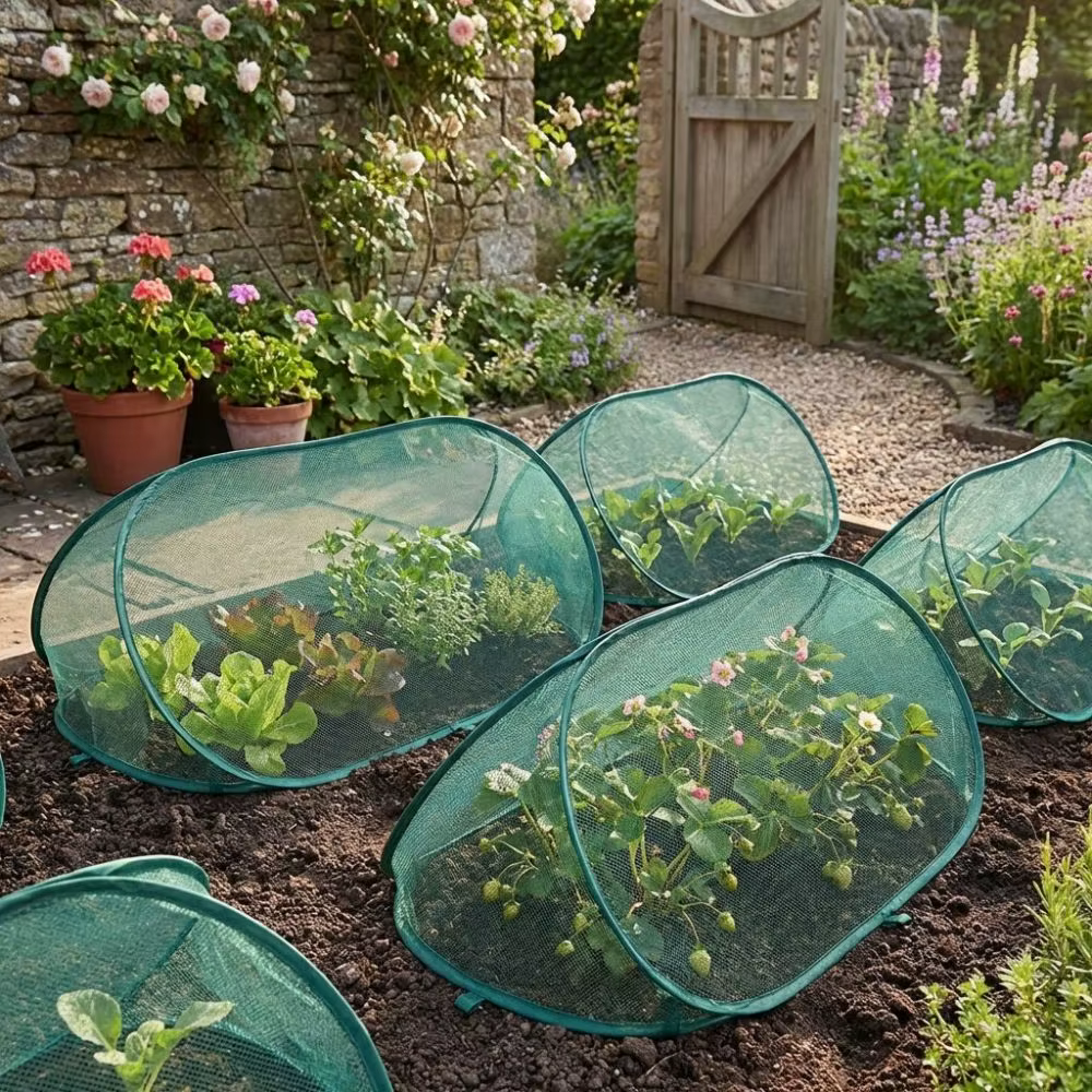 Filet de protection pliable pour plantes