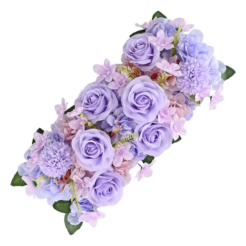 50CM Artificial Rose Ground Flower Arrangement Eucalyptus