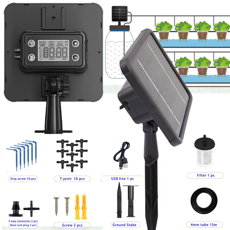Kit d'irrigation solaire intelligent 6V 2W pour plantes en pot