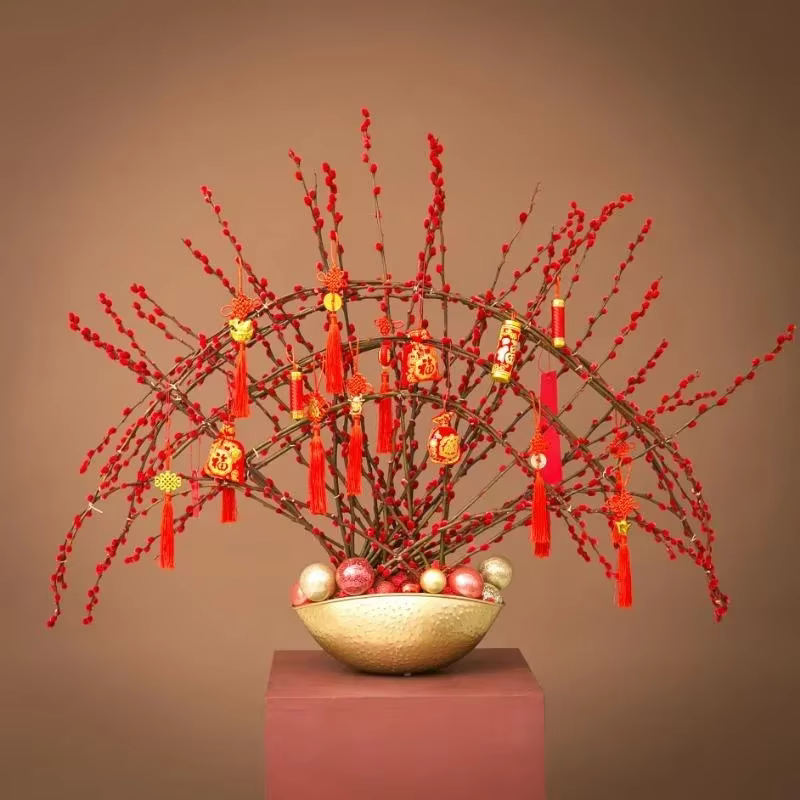 Nouveau Grand taille bol doré Pot Vase Jubao Pot fleur plantation à la main fer Pot