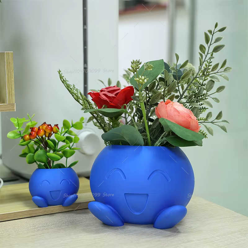 Pots de fleurs étranges imprimés en 3D
