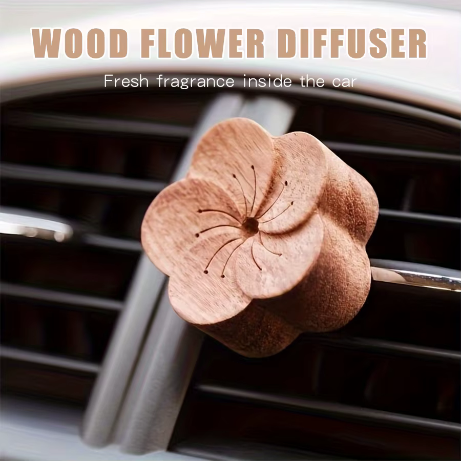 Diffuseur de fleurs en bois sans parfum