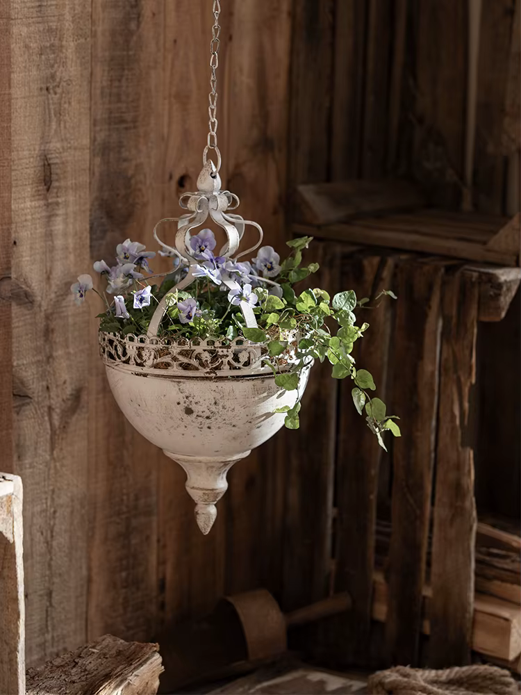 ConfronBasket-Pot de Fleur en Métal pour Plantes Suspendues