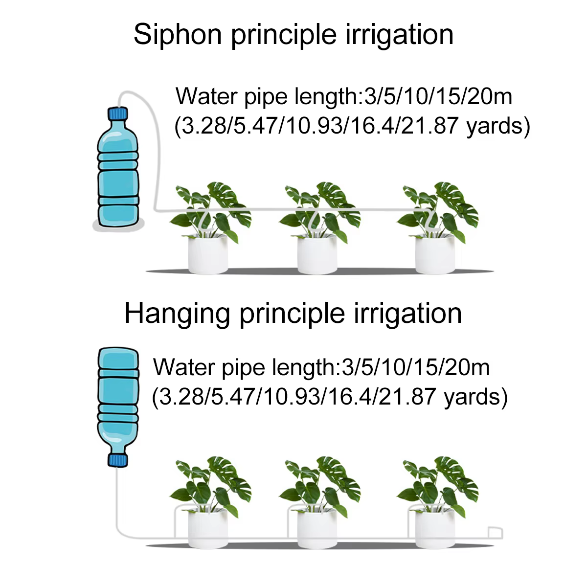 Ensemble d'égouttement automatique pour plantes en pot