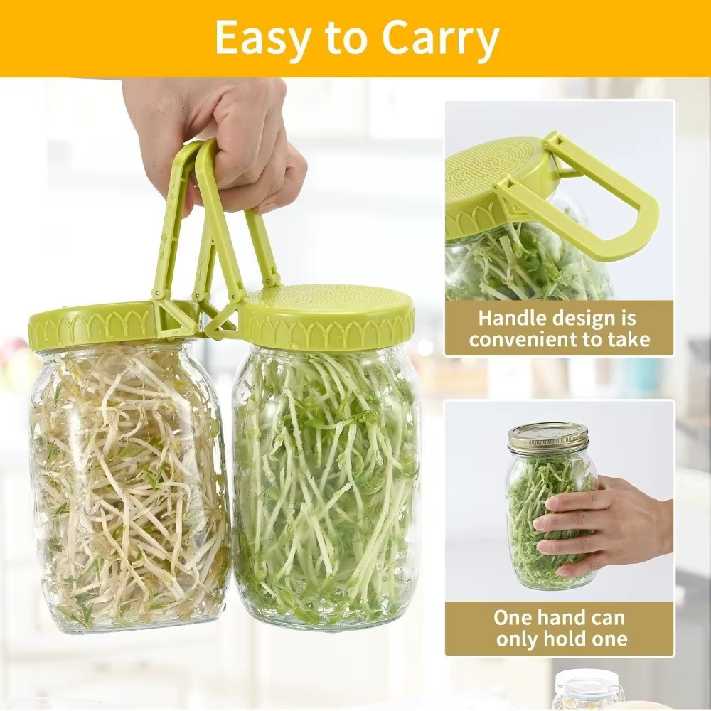 Nouveau avec support couvercles de germination en plastique facile