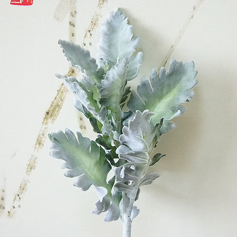 Plantes artificielles en velours