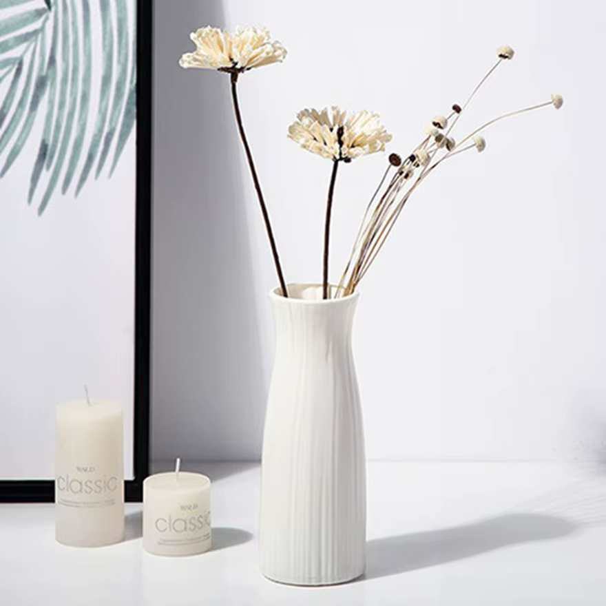 Vase en plastique Imitation Céramique Pots De Fleurs De Mariage Maison Jardin En Plein Air Table BRICOLAGE Cadeau Festival Partie Cour Décor HotSelling