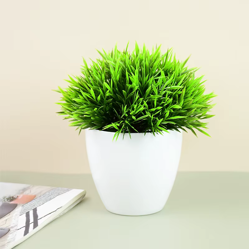Plantes artificielles en Pot bonsaï vert petit arbre herbe