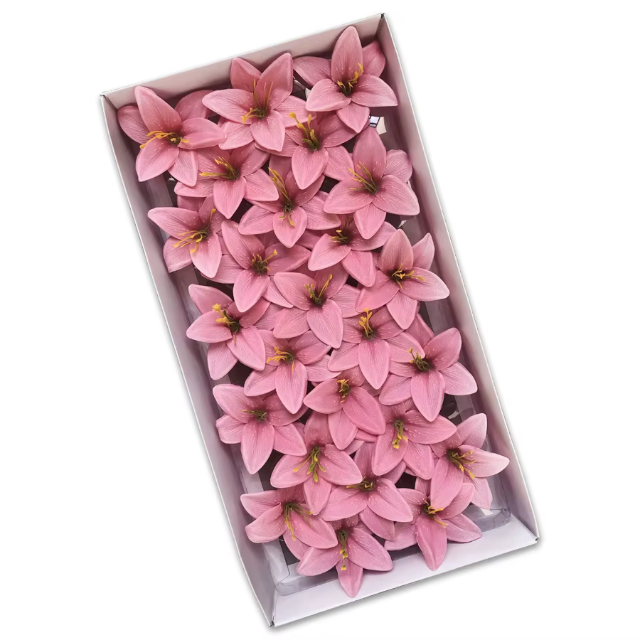 Bouquet de fleurs de lys artificielles parfumées