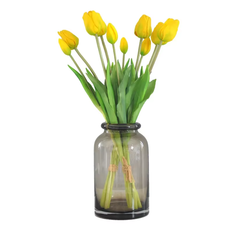Bouquet de tulipes artificielles en silicone