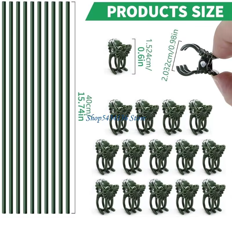 H7ED bâton Support plante Flexible réglable