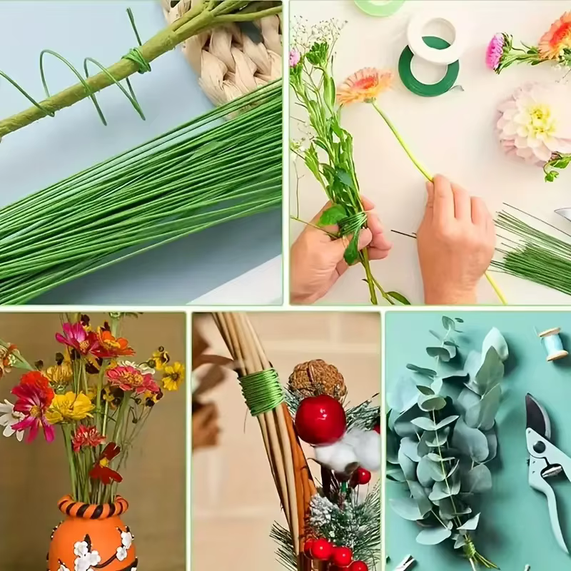 100 pièces fil floral calibre 26 artisanat fleuriste fil