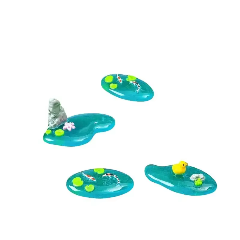 Mini ornements de bassin en résine